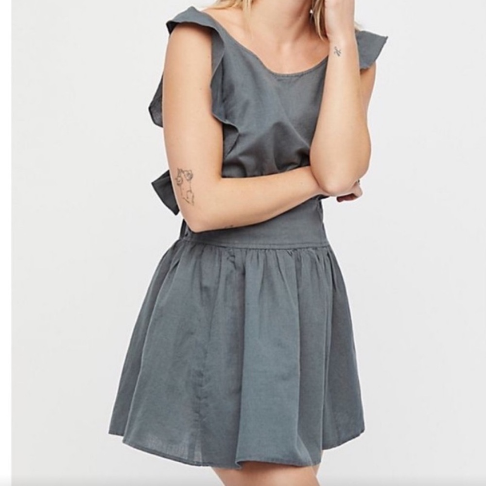 Free People Erin Ruffle Mini Dress - Picture 3 of 10